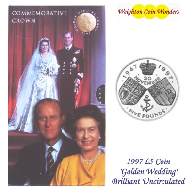 1997 BU £5 Crown Pack - Golden Wedding